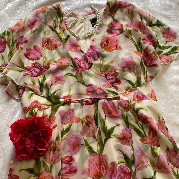 Maison Tara Dresses & Skirts - Flouncy Floral Dress by Madison Tara